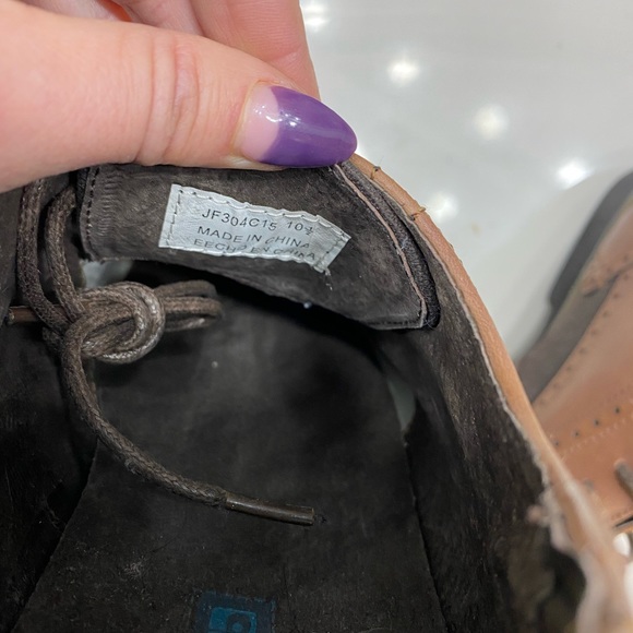 Joe’s Derby men's oxfords tan and brown size 10.5 - Picture 6 of 11